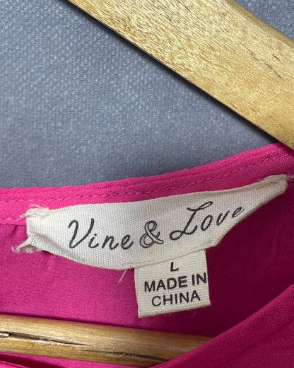 Vine & Love Multi Polyester For Women Tops Large