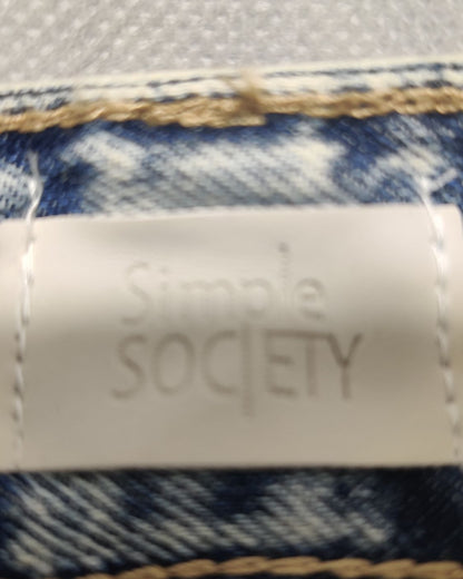 Simple Society Blue Jeans For Women L