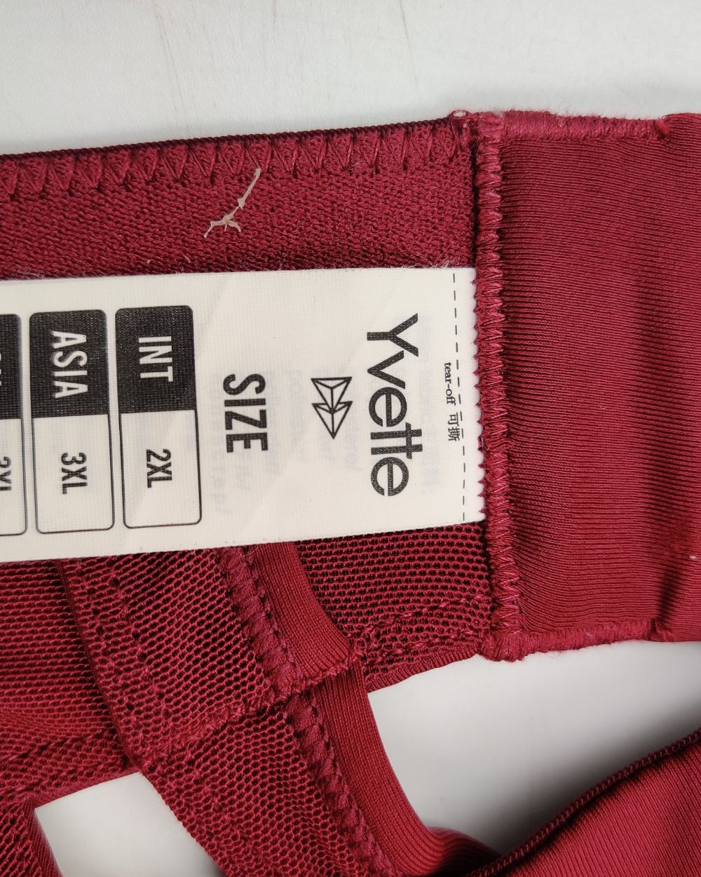Yvette Maroon Bra For Women 3X Large
