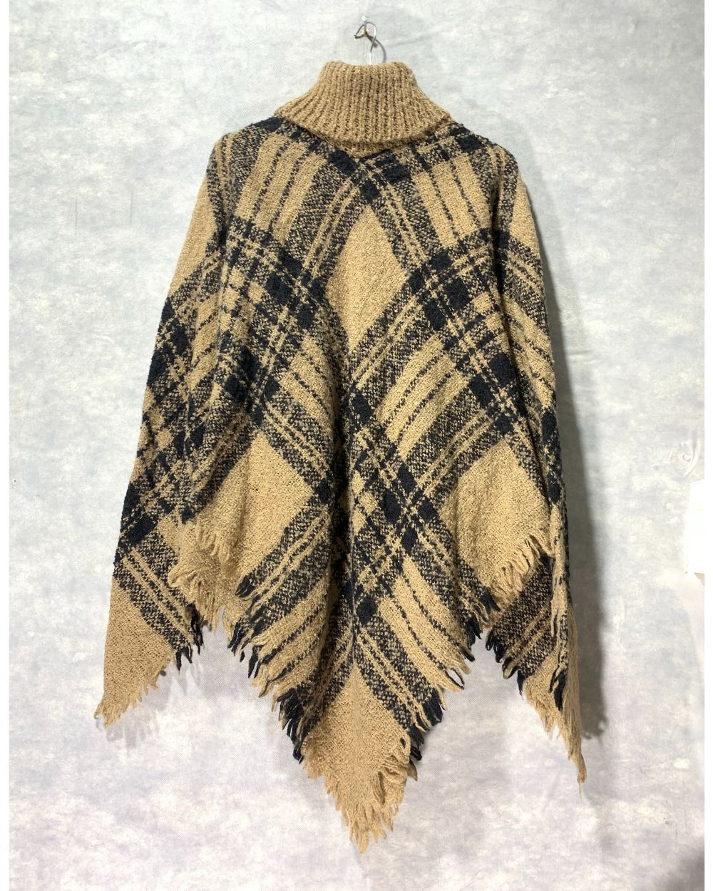 Thrift Queen Brown Cape Shawl For Women