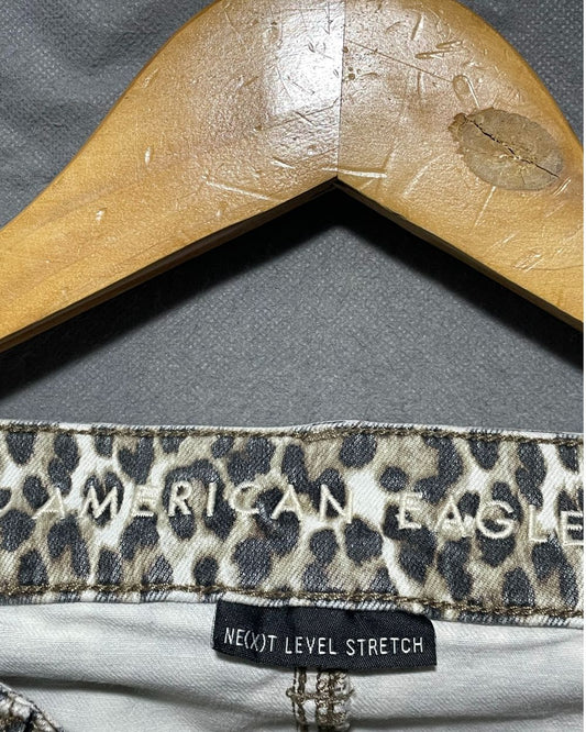 American Eagle Leopard Jeans For Women Small