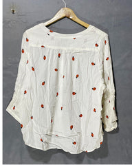 Karen Kane White Polyester For Women Tops Medium