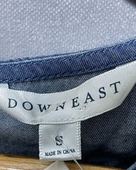 Downeast Blue Polyester For Women Tops Small