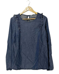 Downeast Blue Polyester For Women Tops Small