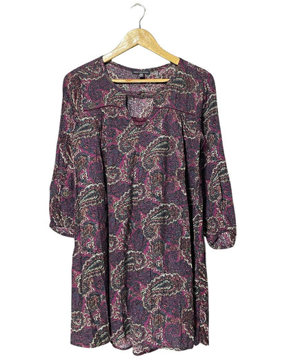 American Eagle Maroon Polyester For Women Tops X Small