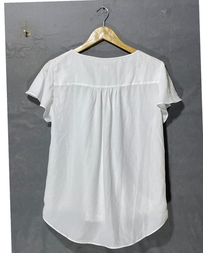 I.N.C White Polyester For Women Tops Medium