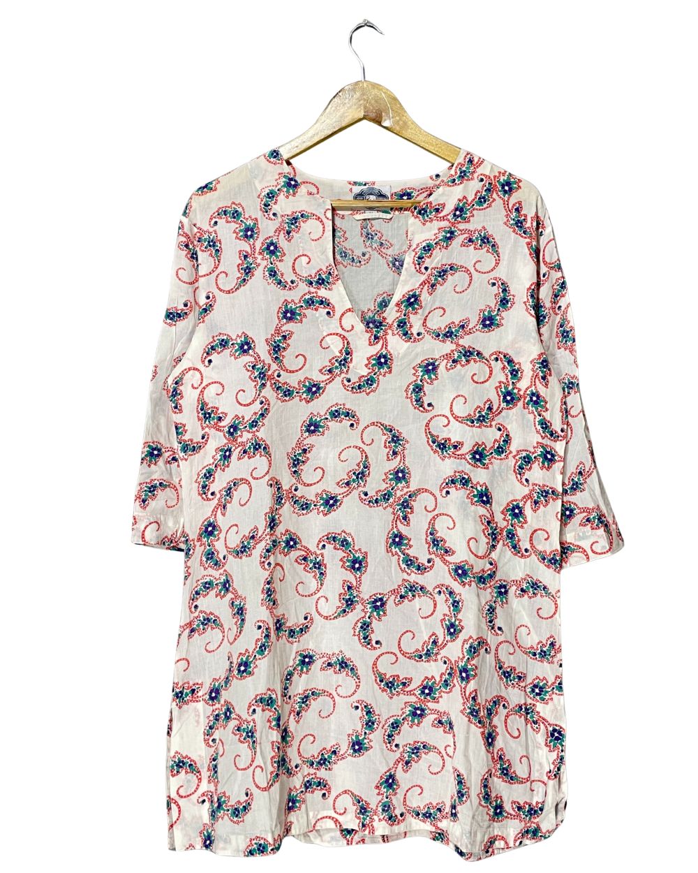 John Robshaw White Polyester For Women Tops Medium