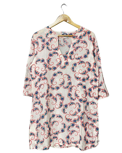 John Robshaw White Polyester For Women Tops Medium