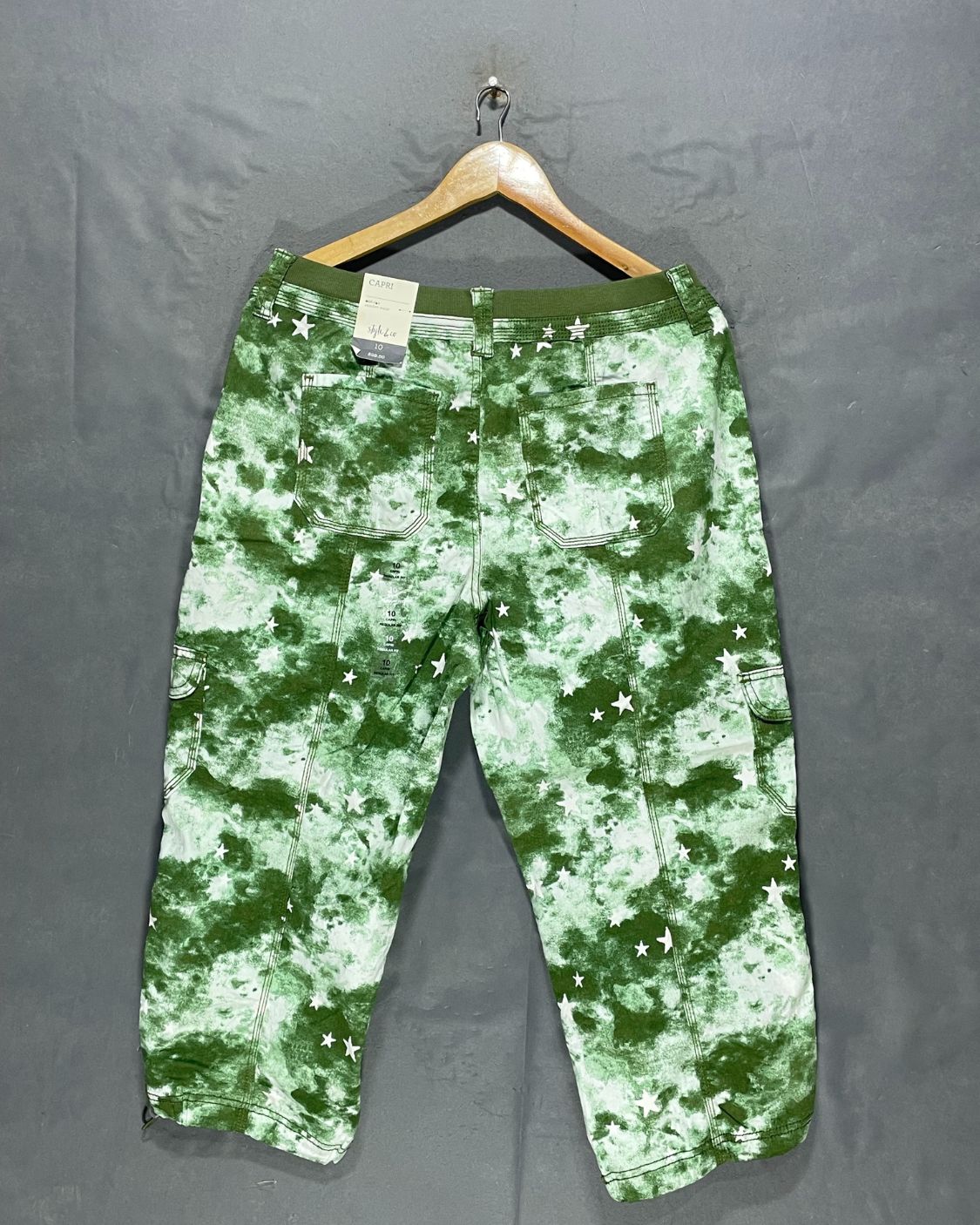 Style & Co Green Cotton Jeans For Women X Large | ThriftQueen.pk