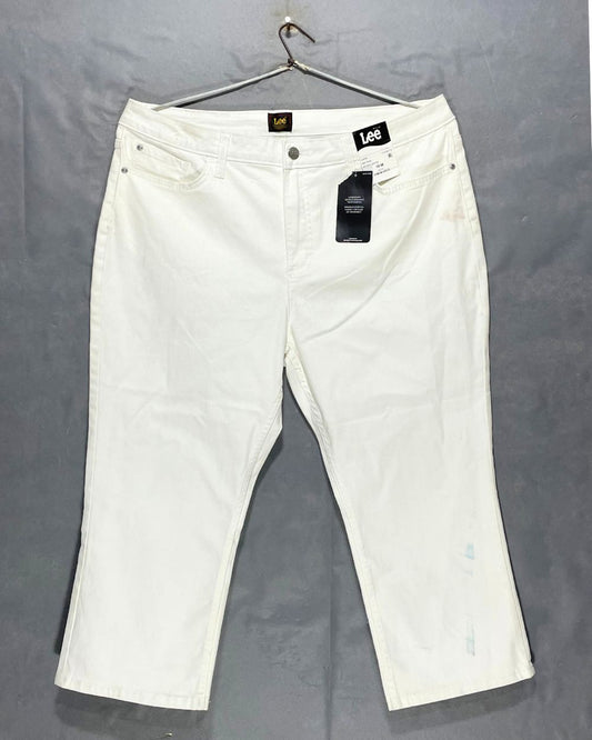 Lee White Jeans For Women XX Large | ThriftQueen.pk