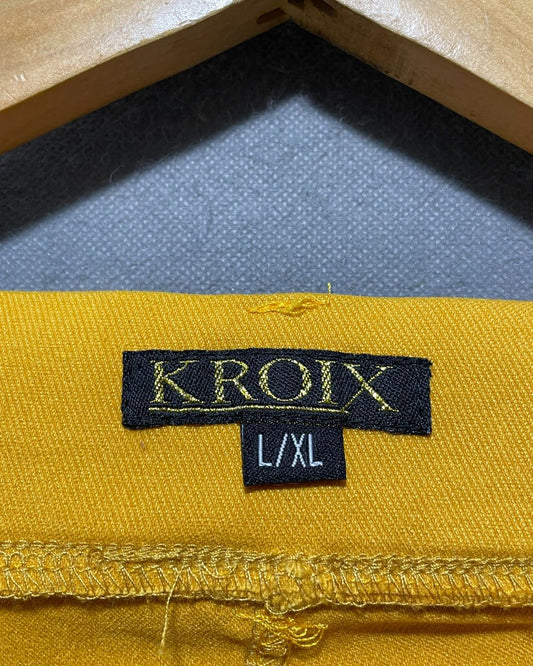 Kroix Orange Jeans For Women Large | ThriftQueen.pk