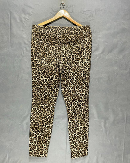 NY & C Leopard Print Cotton Jeans For Women X Large | ThriftQueen.pk