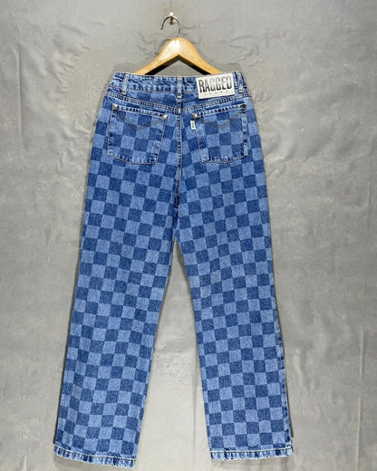 Ragged Blue Jeans For Women Large | ThriftQueen.pk