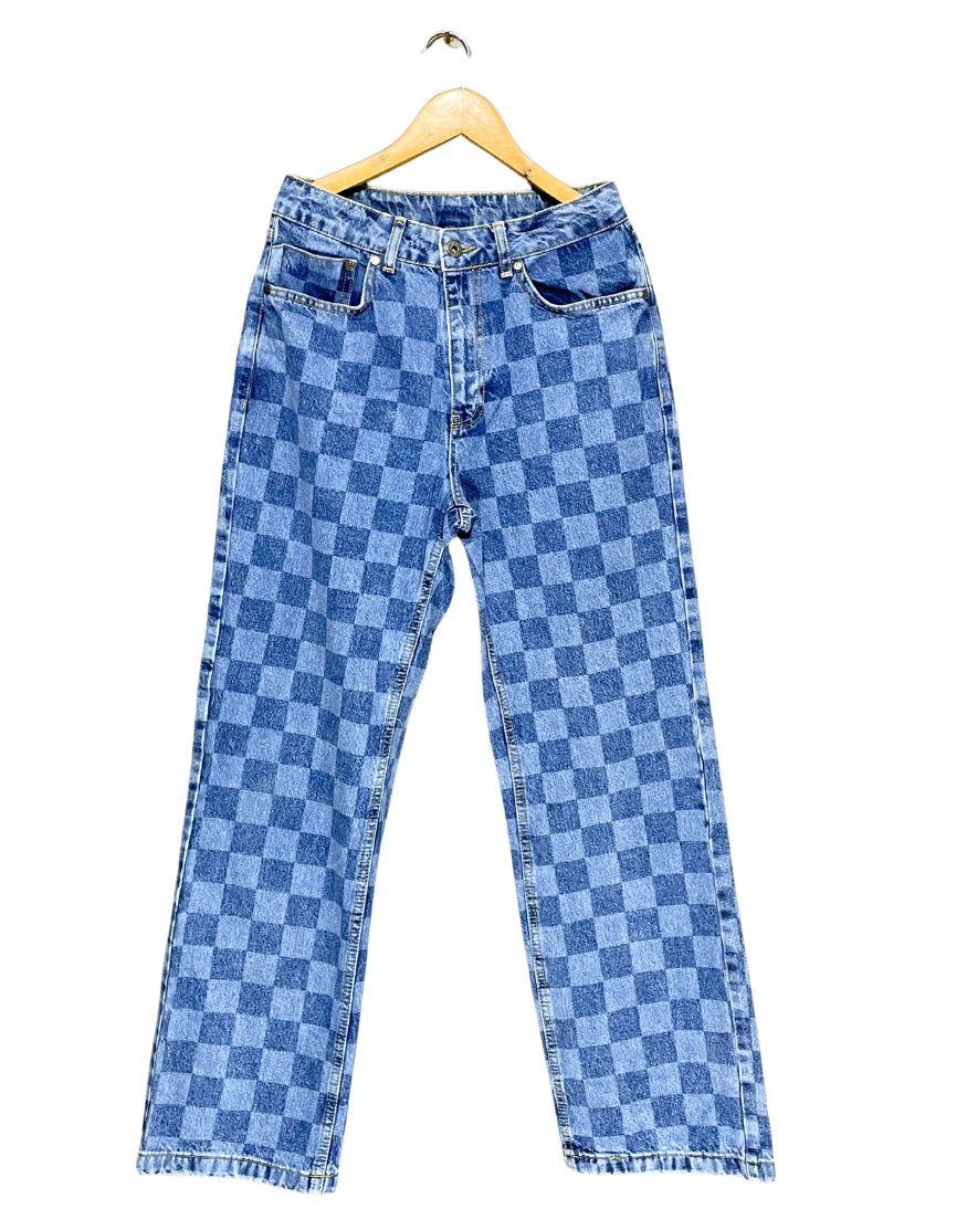 Ragged Blue Jeans For Women Large | ThriftQueen.pk