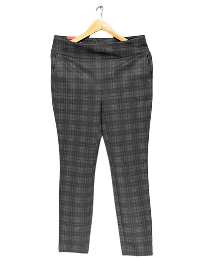 Dalia Gray Polyester Stretch Jeans For Women Large | ThriftQueen.pk