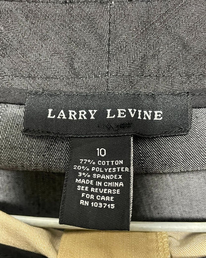 Larry Levine Gray & Cream Jeans For Women Large | ThriftQueen.pk