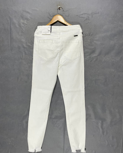 Kancan White Jeans For Women XS | ThriftQueen.pk