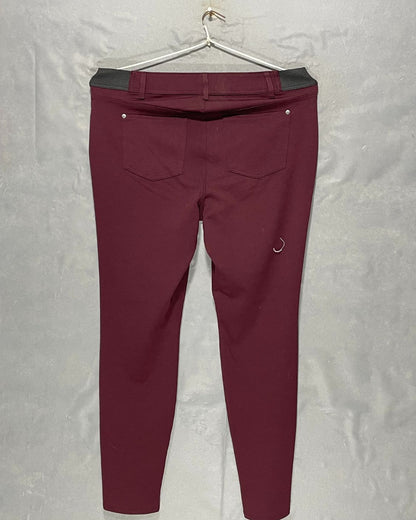 Skinny Maroon Jeans For Women X Large | ThriftQueen.pk