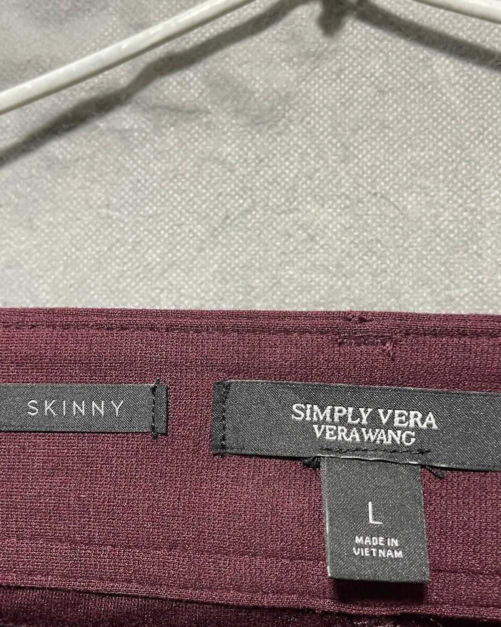 Skinny Maroon Jeans For Women X Large | ThriftQueen.pk