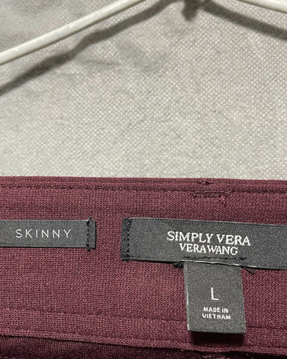Skinny Maroon Jeans For Women X Large | ThriftQueen.pk