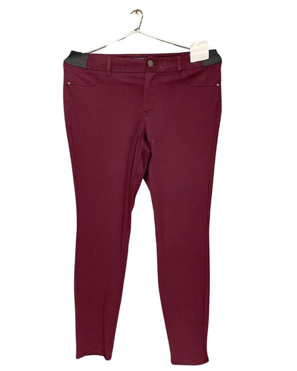 Skinny Maroon Jeans For Women X Large | ThriftQueen.pk