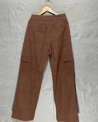 SHEIN Brown Jeans For Women XS | ThriftQueen.pk