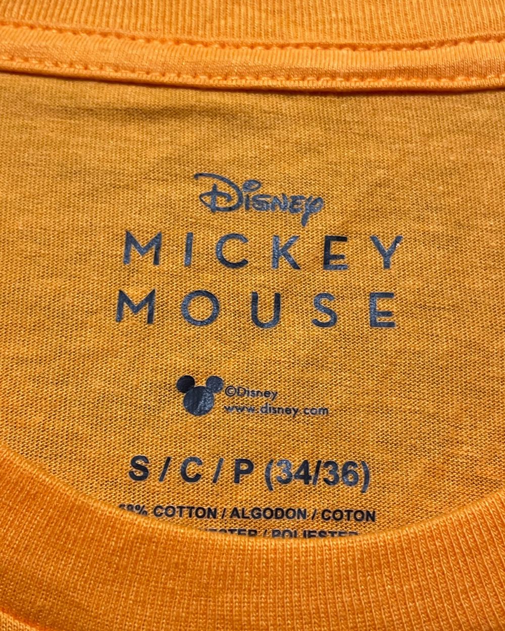 Mickey Mouse Orange Cotton T Shirt For Women S | ThriftQueen.pk