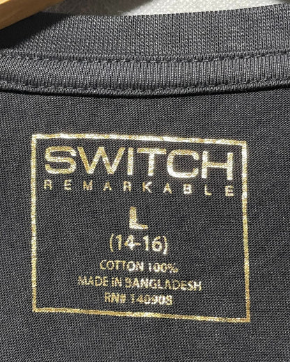 Switch Remarkable Black Cotton T Shirt For Girl 16 Years | ThriftQueen.pk