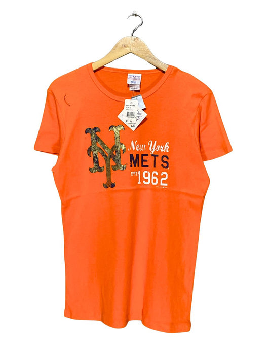 Genuine Merchandise Orange Cotton T Shirt For Women L | ThriftQueen.pk