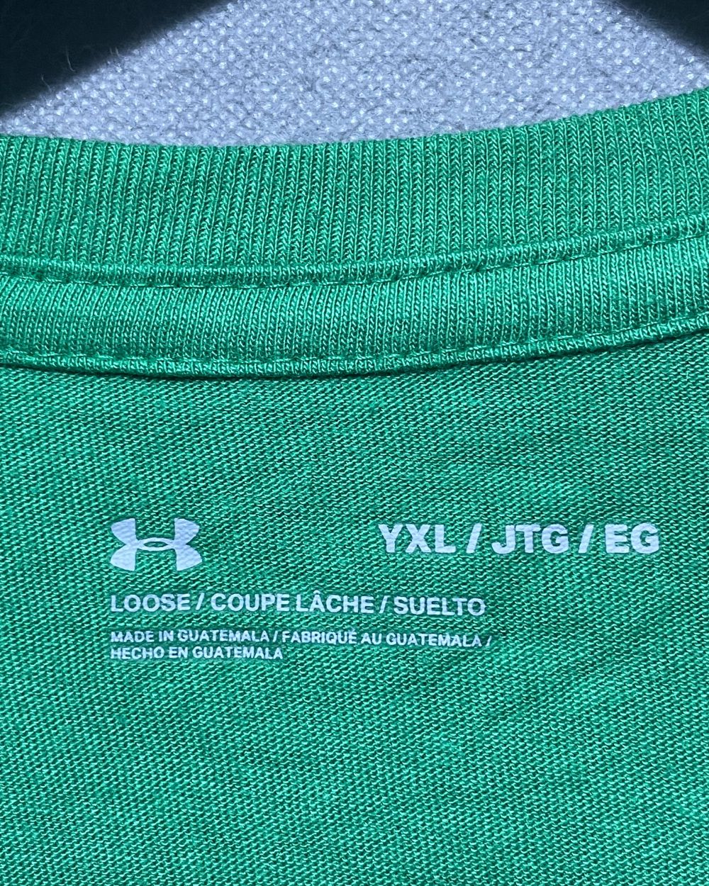 Under Armour Green Cotton T Shirt For Women XXL | ThriftQueen.pk