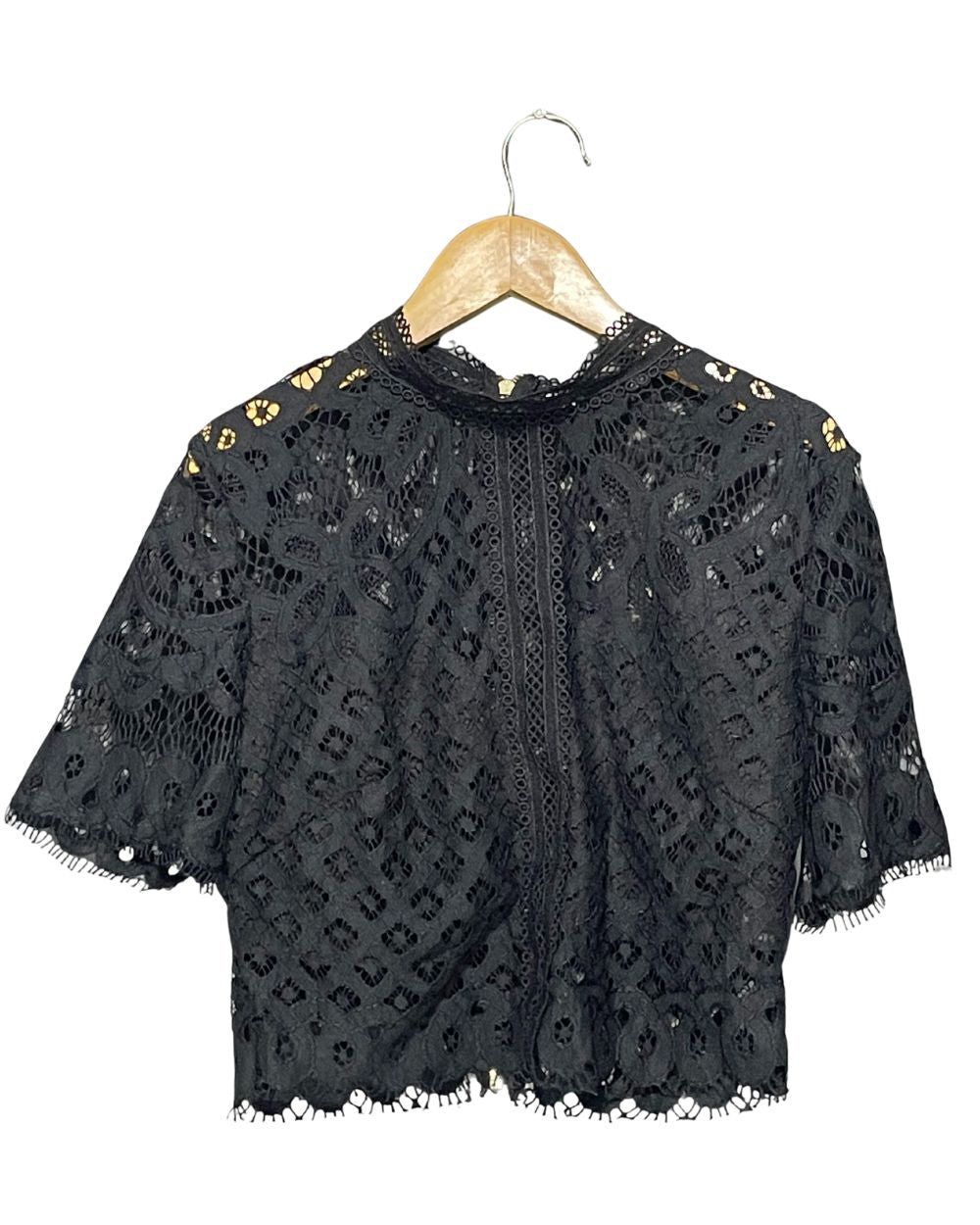 Elenza Black Polyester For Women Tops Medium | ThriftQueen.pk