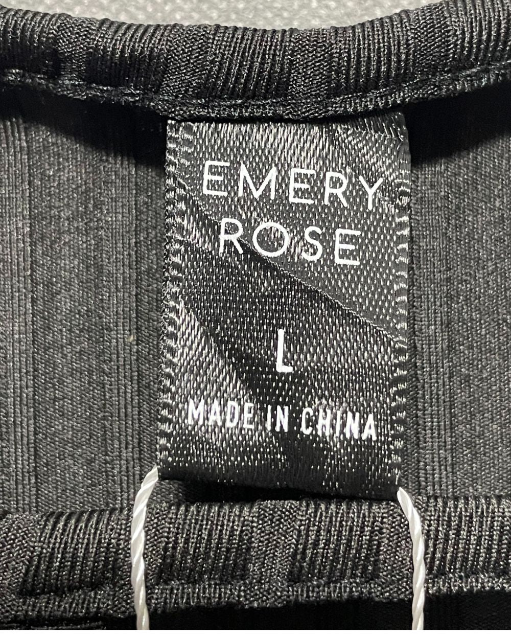 Emery Rose Black Polyester For Women Tops Large | ThriftQueen.pk