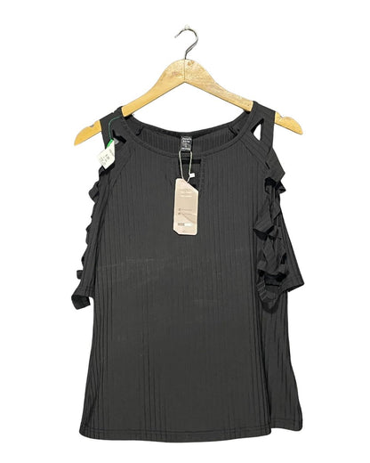 Emery Rose Black Polyester For Women Tops Large | ThriftQueen.pk