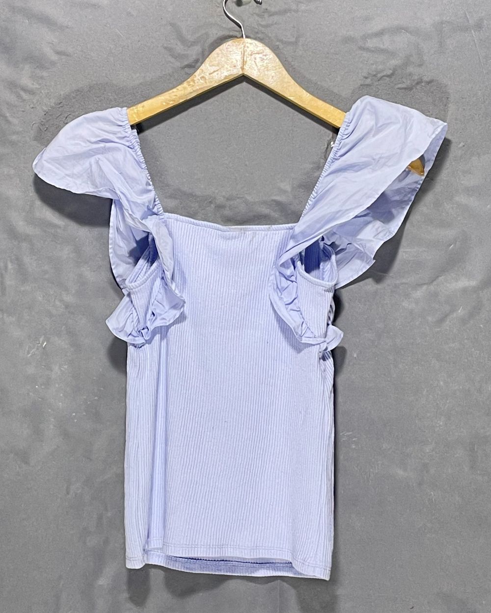 a.new day Blue Polyester For Women Tops X Small | ThriftQueen.pk