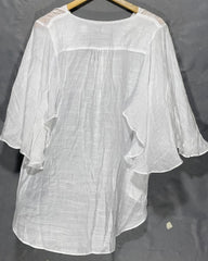 Azucar White Polyester For Women Tops X Large | ThriftQueen.pk