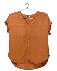 Orvis  Brown Polyester For Women Tops Medium