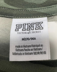 Pink Camouflage Cotton For Women Tops Medium