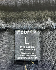 Redfox Black Cargo Pants For Women Large