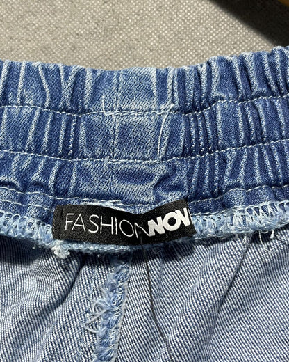 Fashion Nova Blue Flare Jeans For Women Medium