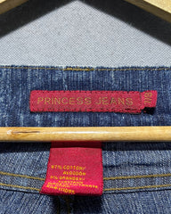 Princess Jeans Blue Flare Jeans For Women Large