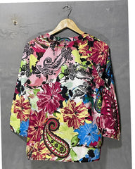 Milano Multi Polyester For Women Tops Medium