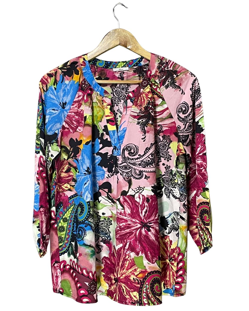 Milano Multi Polyester For Women Tops Medium