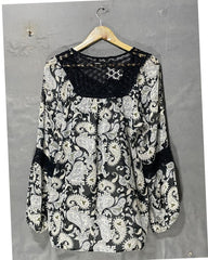 Daniel Rainn Black Polyester For Women Tops Large