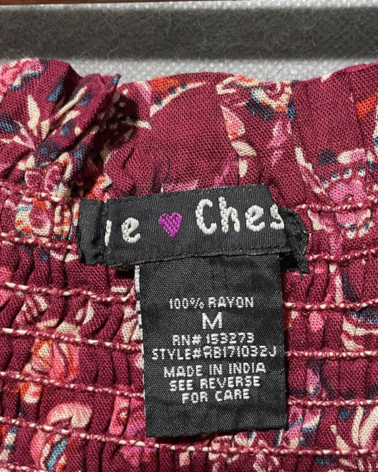 Love Chesley Red Polyester For Women Tops Medium