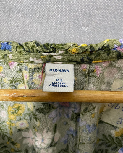 Old Navy Green Polyester For Women Tops X Small