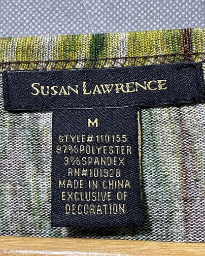 Susan Lawrence  Green  Polyester For Women Tops Medium