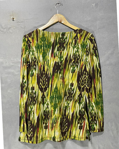 Susan Lawrence  Green  Polyester For Women Tops Medium
