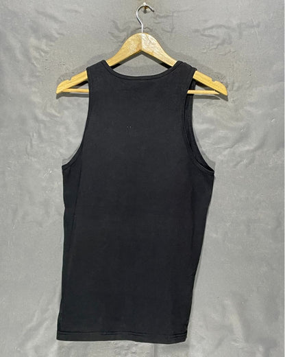 Pro Weight Black Cotton Vest T Shirt For Women Small