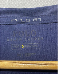 Polo Blue Cotton T Shirt For Women Medium