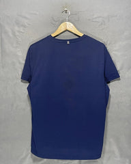 Polo Blue Cotton T Shirt For Women Medium